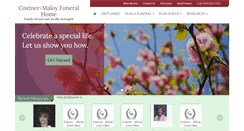 Desktop Screenshot of costnermaloyfuneralhome.com